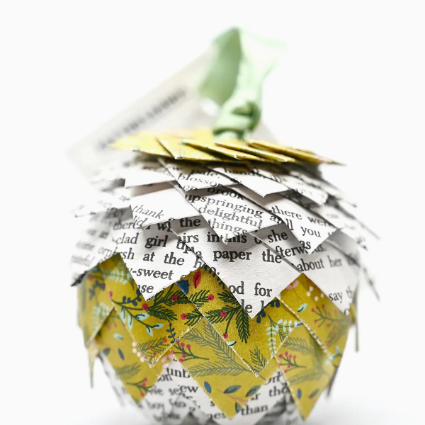 Anne of Green Gables + Floral Print Book Page Ornament