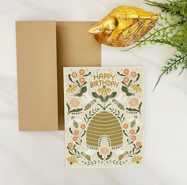 Beehive Birthday Card