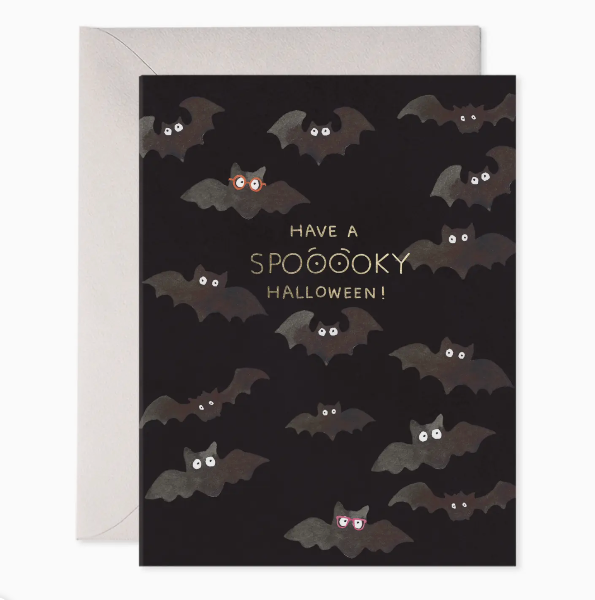 Spooky Bats Halloween Card