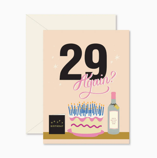 29 Again? Birthday Card
