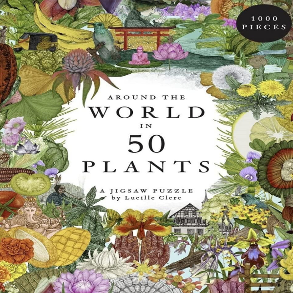 Around the World in 50 Plants 1000 Piece Puzzle