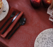 Vegetal Mood Red Coated Table Linens