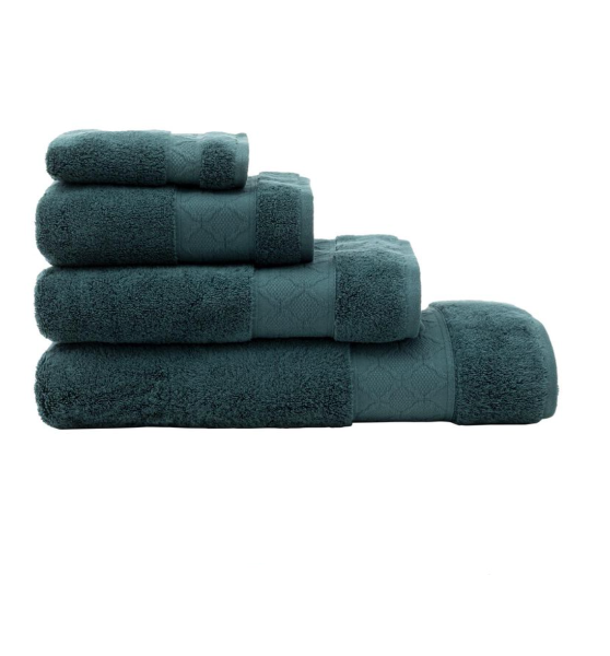 Caresse Dark Green Bath Linens