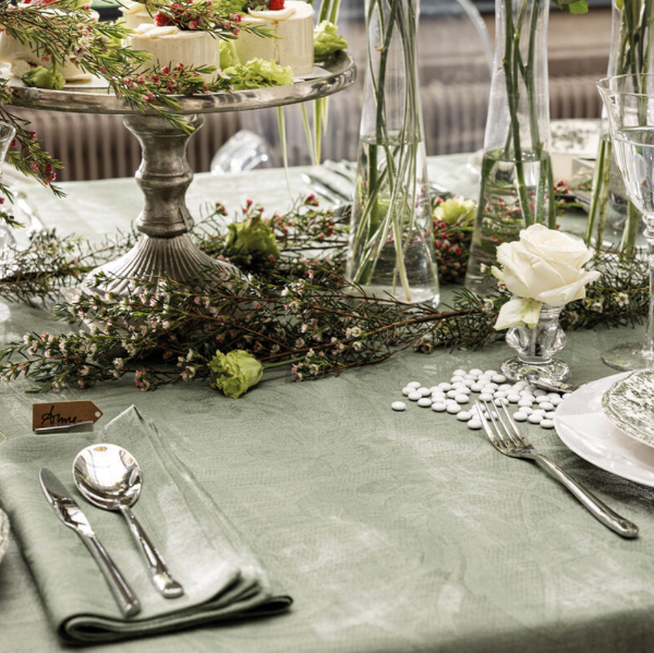 Tivoli Green Table Linens
