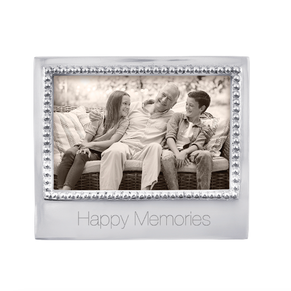 Happy Memories Beaded 4x6 Frame