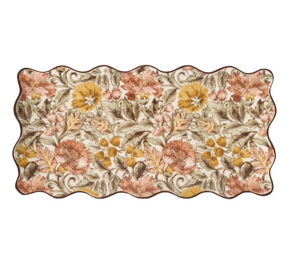 Willa 14" Hostess Tray - Amber