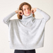 Catalina Turtleneck Sweater in Ash Grey