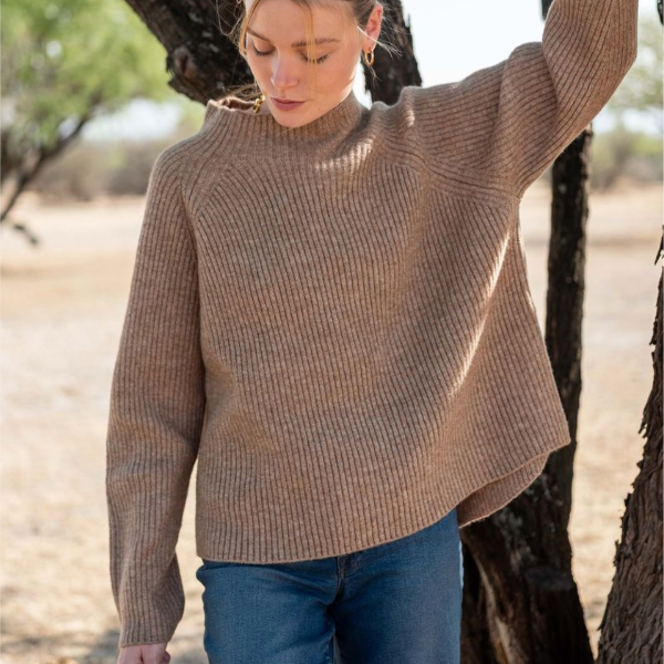 Monograph Mockneck Sweater: Driftwood