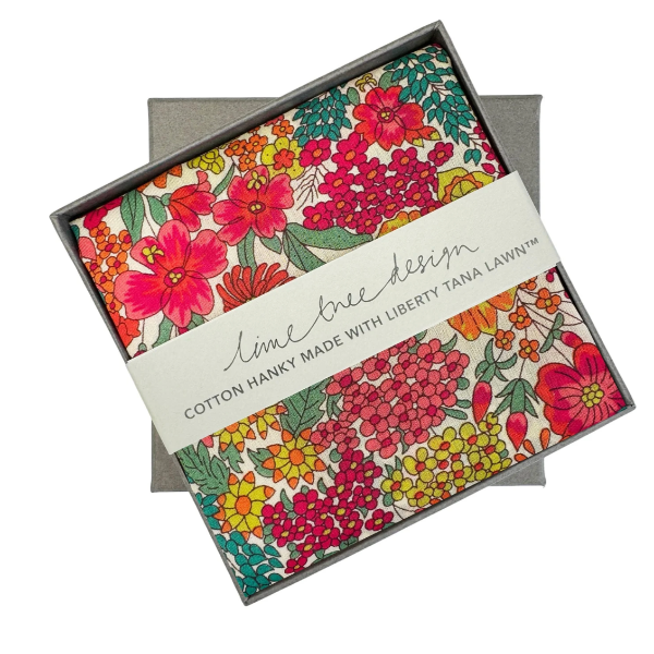 Single Boxed Hanky made with Liberty Tana Lawn