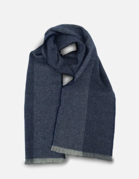 Uisce Navy Lambswool Scarf