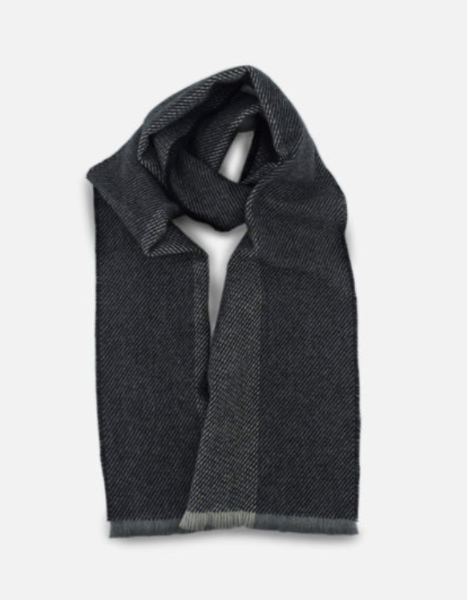Uisce Black Lambswool Scarf