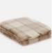 Drumin Plaid Fawn Mohair Throw