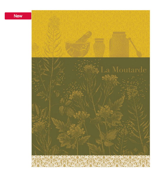 Moutarde En Fleur Yellow Tea Towel