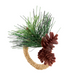 Pine Cone Napkin Rings Set/4