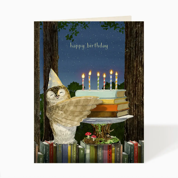Bookish Birthday Card