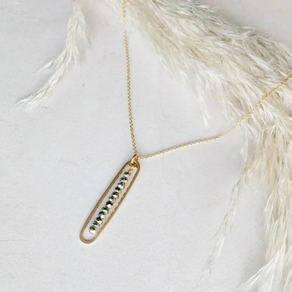 Lyric Gold Filled Necklace with Pyrite
