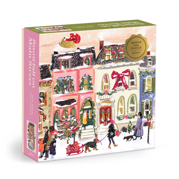 Snowfall on Main Street 1000 pc Puzzle