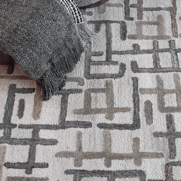 Campbell 2.5 x 5' Rug in Grey