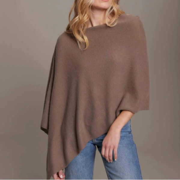 Cashmere Draped Dress Topper