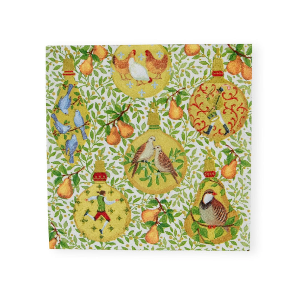 In A Pear Tree Cocktail Napkin