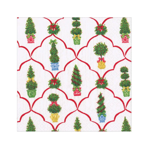 Petit Jardin De Noel Cocktail Napkin