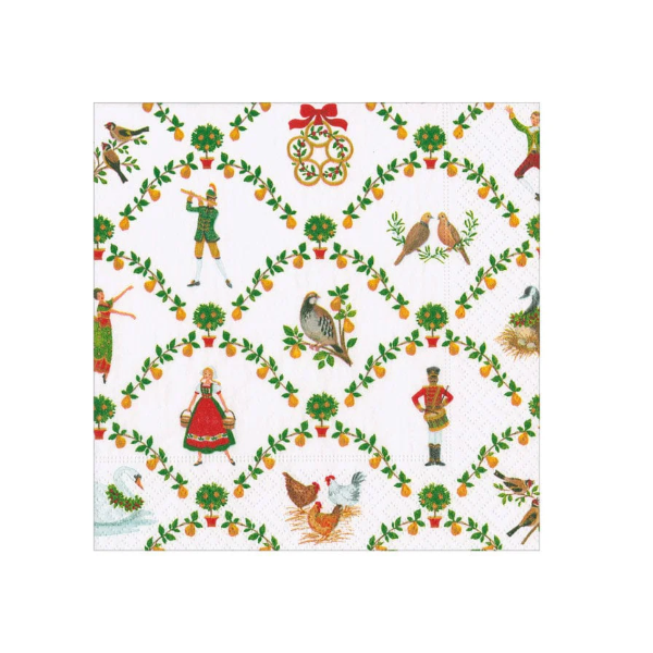 On The Twelfth Day Cocktail Napkin