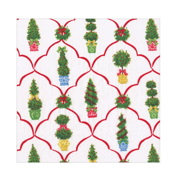 Petit Jardin De Noel Luncheon Napkin