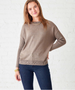 Coronado Split Back Sweater: Hazelnut