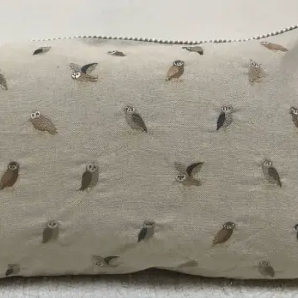 Miniature Owl Applique pillow