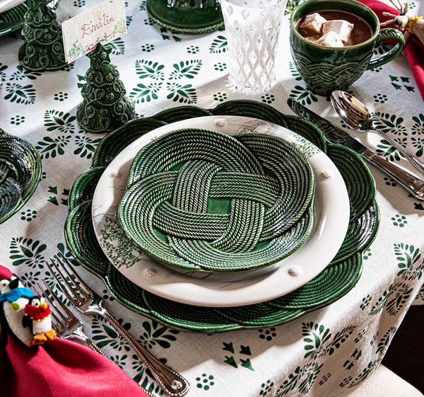 Le Panier Mystic Knot Charger: Basil