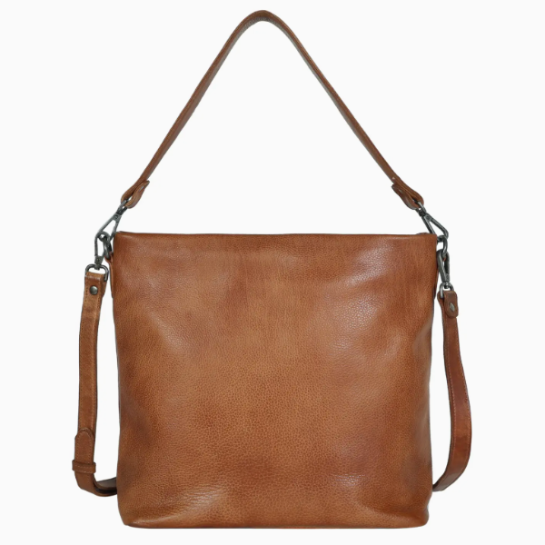 Gretchen Leather Crossbody Bag in Cognac