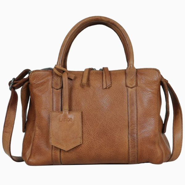 James Leather Crossbody in Cognac