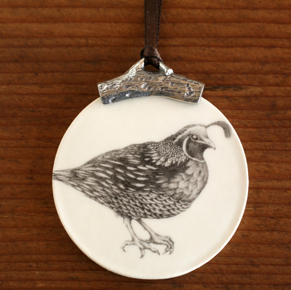 Ornament: Quail #2