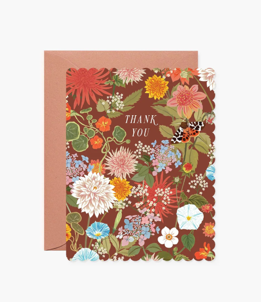 Russet Thank You Greeting Card