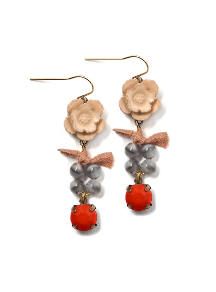 Beaded Flora Earrings