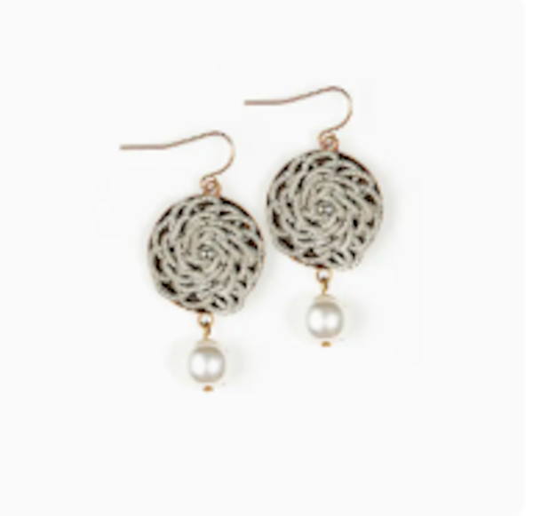 Silver Swirl Earrings