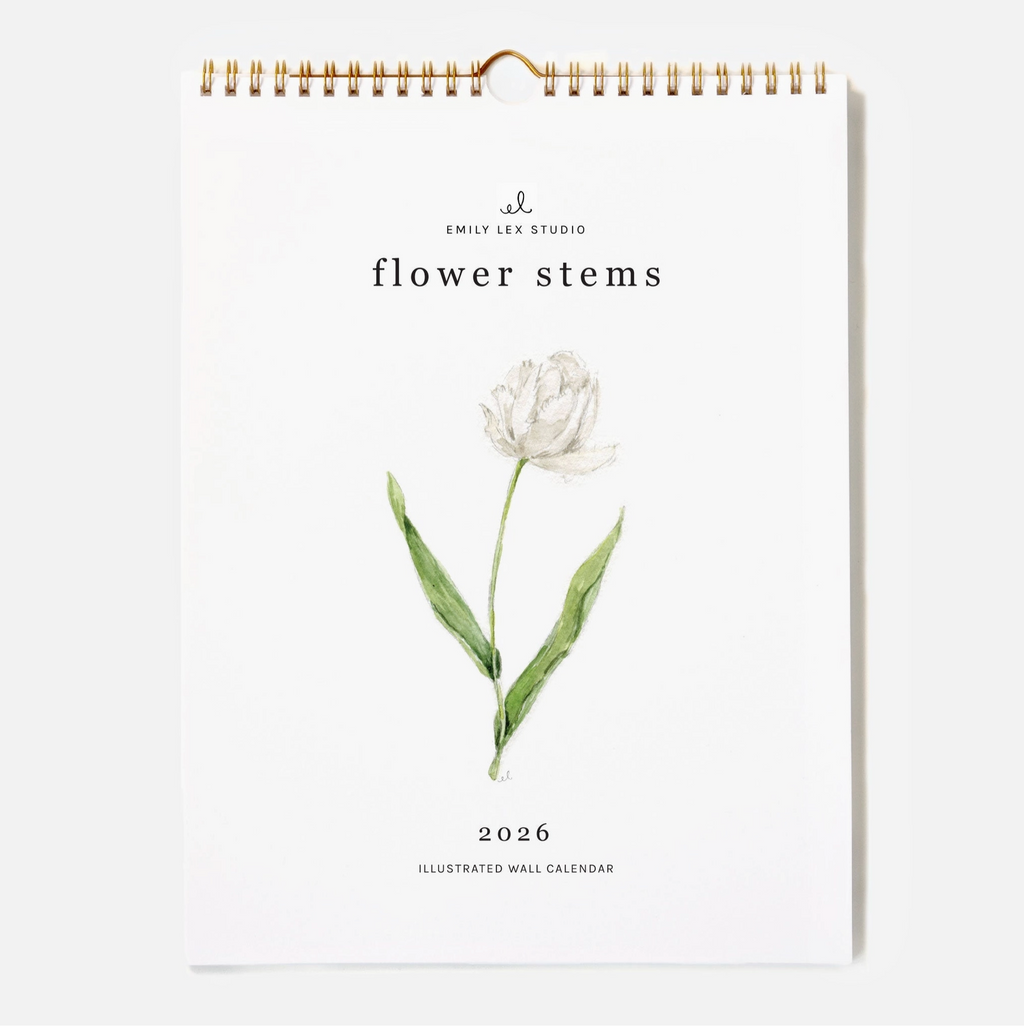 Flower Stems 2026 Calendar