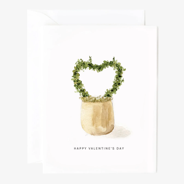 Valentine Topiary card
