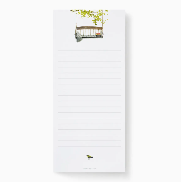 Swinging Bench Notepad