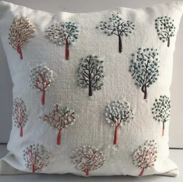 Orchard Emroidered Pillow