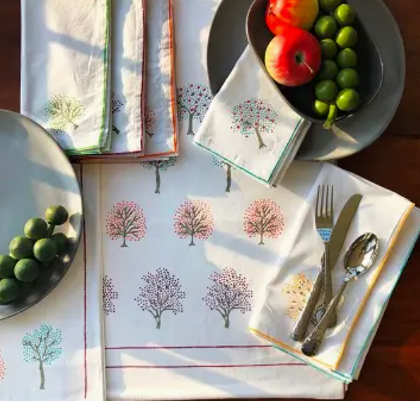 Orchard Cream Table Runner, 80"