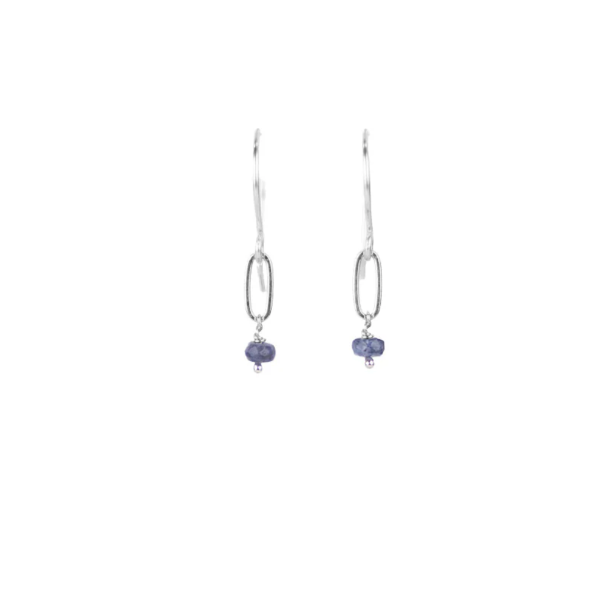 Makiki Link Earrings: Sapphire