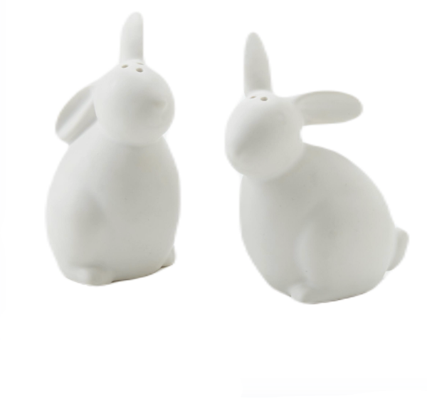 Ceramic Bunny Salt & Pepper Shakers