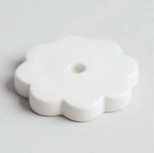 Ceramic Fleur Long Stem Candleholder