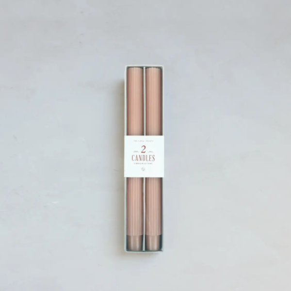 10" Fancy Taper Candles-Petal