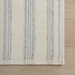 Nexel Striped Farmhouse Rug Blue