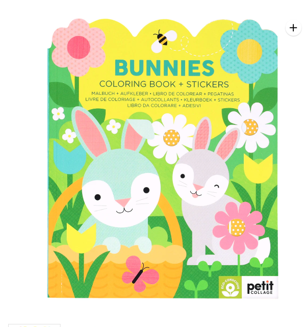 Bunnies Coloring Book & Stickers