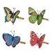 Meadow Walk Butterfly Napkin Ring Set/4