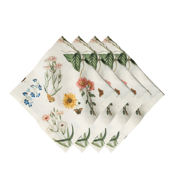 Floral Garden Napkin Set/4