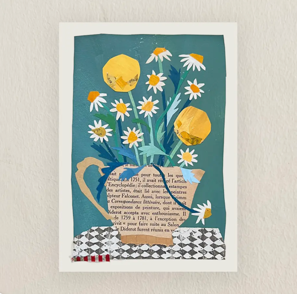 Chamomile & Craspedia Giclee Art Print